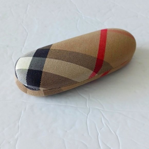 Burberry Check Hard Shell case for eyeglasses made in Italy - Picture 1 of 9